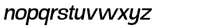 Ingrovia Regular Norm Italic Font LOWERCASE