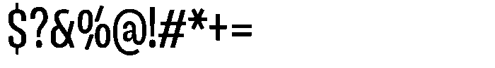 Ingrovia Regular Semi Condensed Font OTHER CHARS