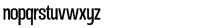 Ingrovia Regular Semi Condensed Font LOWERCASE