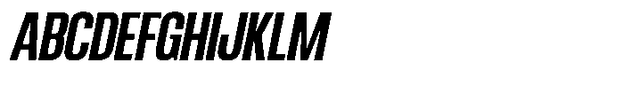 Ingrovia Semi Bold Condensed Italic Font UPPERCASE