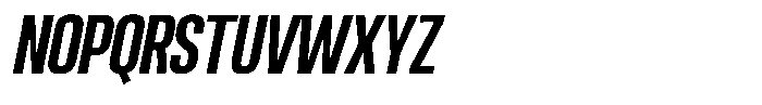 Ingrovia Semi Bold Condensed Italic Font UPPERCASE