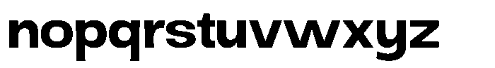 Ingrovia Semi Bold Expand Font LOWERCASE
