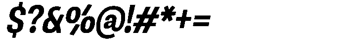 Ingrovia Semi Bold Narrow Italic Font OTHER CHARS