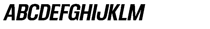 Ingrovia Semi Bold Narrow Italic Font UPPERCASE