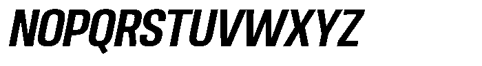Ingrovia Semi Bold Narrow Italic Font UPPERCASE