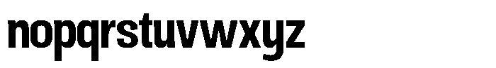 Ingrovia Semi Bold Narrow Font LOWERCASE