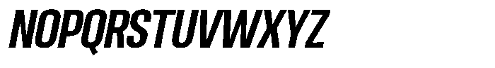 Ingrovia Semi Bold Semi Condensed Italic Font UPPERCASE