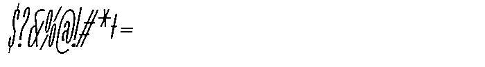 Ingrovia Thin Compressed Italic Font OTHER CHARS