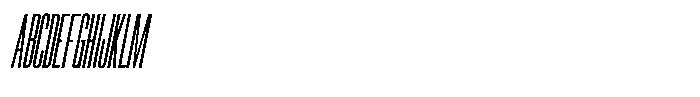 Ingrovia Thin Compressed Italic Font UPPERCASE