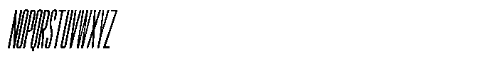 Ingrovia Thin Compressed Italic Font UPPERCASE