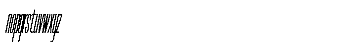 Ingrovia Thin Compressed Italic Font LOWERCASE