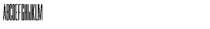 Ingrovia Thin Compressed Font UPPERCASE