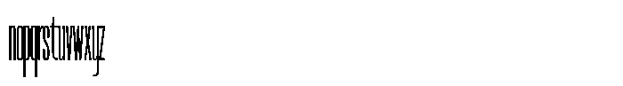 Ingrovia Thin Compressed Font LOWERCASE