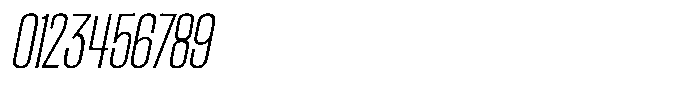 Ingrovia Thin Condensed Italic Font OTHER CHARS