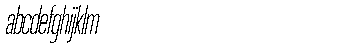 Ingrovia Thin Condensed Italic FONT