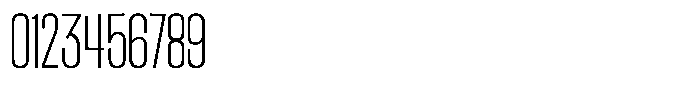 Ingrovia Thin Condensed Font OTHER CHARS