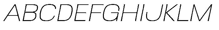 Ingrovia Thin Expand Italic Font UPPERCASE