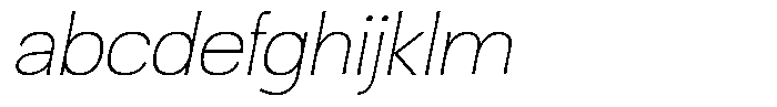 Ingrovia Thin Expand Italic FONT