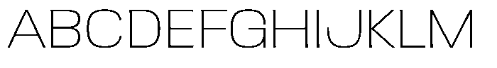 Ingrovia Thin Expand Font UPPERCASE