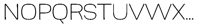 Ingrovia Thin Expand Font UPPERCASE