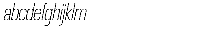 Ingrovia Thin Narrow Italic FONT