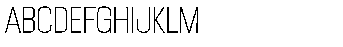 Ingrovia Thin Narrow Font UPPERCASE