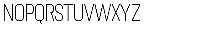 Ingrovia Thin Narrow Font UPPERCASE