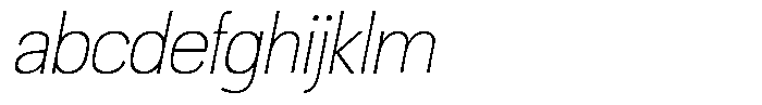 Ingrovia Thin Norm Italic FONT