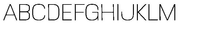 Ingrovia Thin Norm Font UPPERCASE