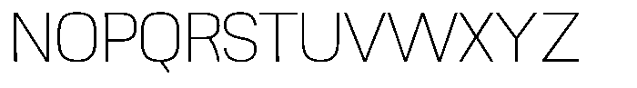Ingrovia Thin Norm Font UPPERCASE
