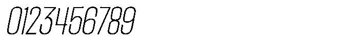 Ingrovia Thin Semi Condensed Italic Font OTHER CHARS