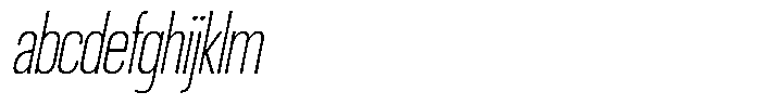 Ingrovia Thin Semi Condensed Italic FONT