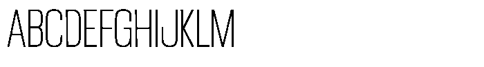 Ingrovia Thin Semi Condensed Font UPPERCASE