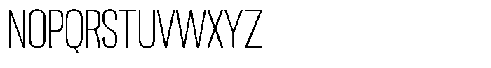 Ingrovia Thin Semi Condensed Font UPPERCASE