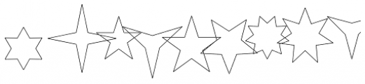 Ingy Star Tilings Outline Font OTHER CHARS