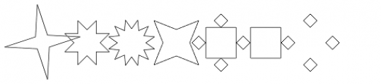 Ingy Star Tilings Outline Font UPPERCASE