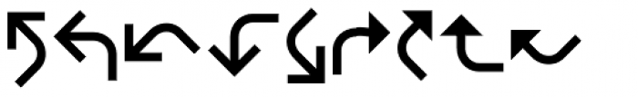 IngyArrows Between Font UPPERCASE