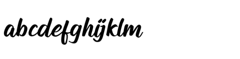 Ink Brush Arabic Solid Font LOWERCASE