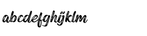 Ink Brush Arabic Textured Font LOWERCASE