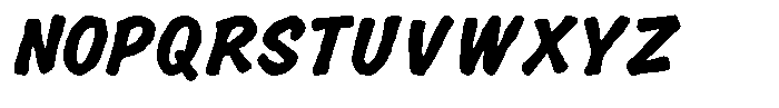 Ink Mokarino Font UPPERCASE