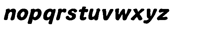 Ink Mokarino Font LOWERCASE
