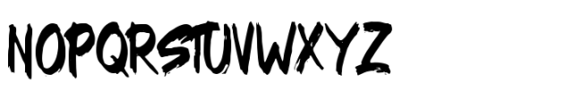 Ink Streak Regular Font UPPERCASE