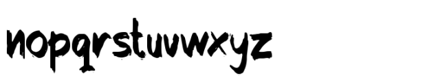 Ink Streak Regular Font LOWERCASE