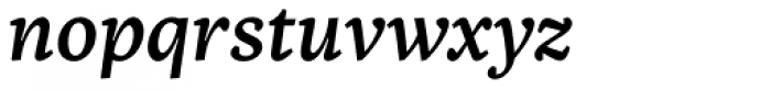 Inka B Small Medium Italic Font LOWERCASE