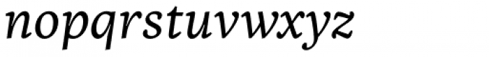 Inka B Small Regular Italic Font LOWERCASE