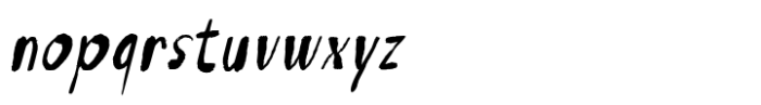 Inkiy Oblique Font LOWERCASE