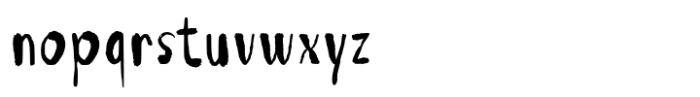 Inkiy Regular Font LOWERCASE