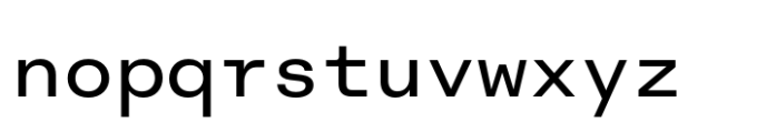 Inklination Mono Regular Font LOWERCASE