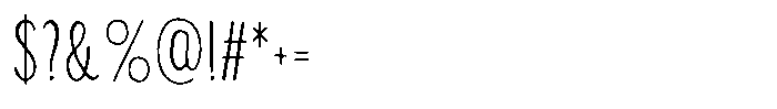 Inklio Bold Alt Font OTHER CHARS