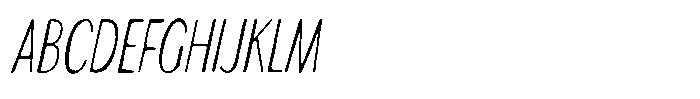 Inklio Bold Italic Font UPPERCASE